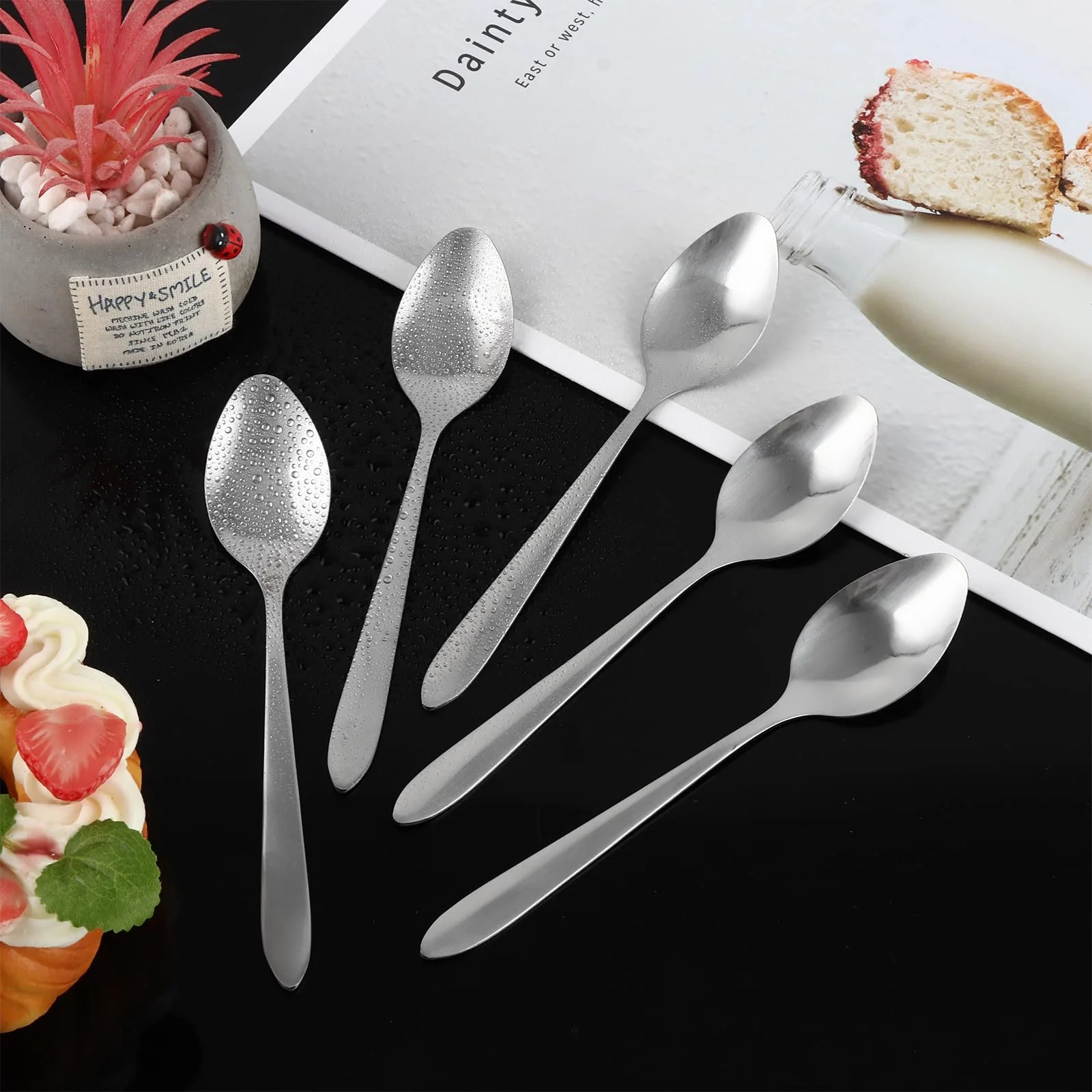 Набір чайних ложок 48 шт, кавові ложки 15 см, з нержавіючої сталі, фото №3