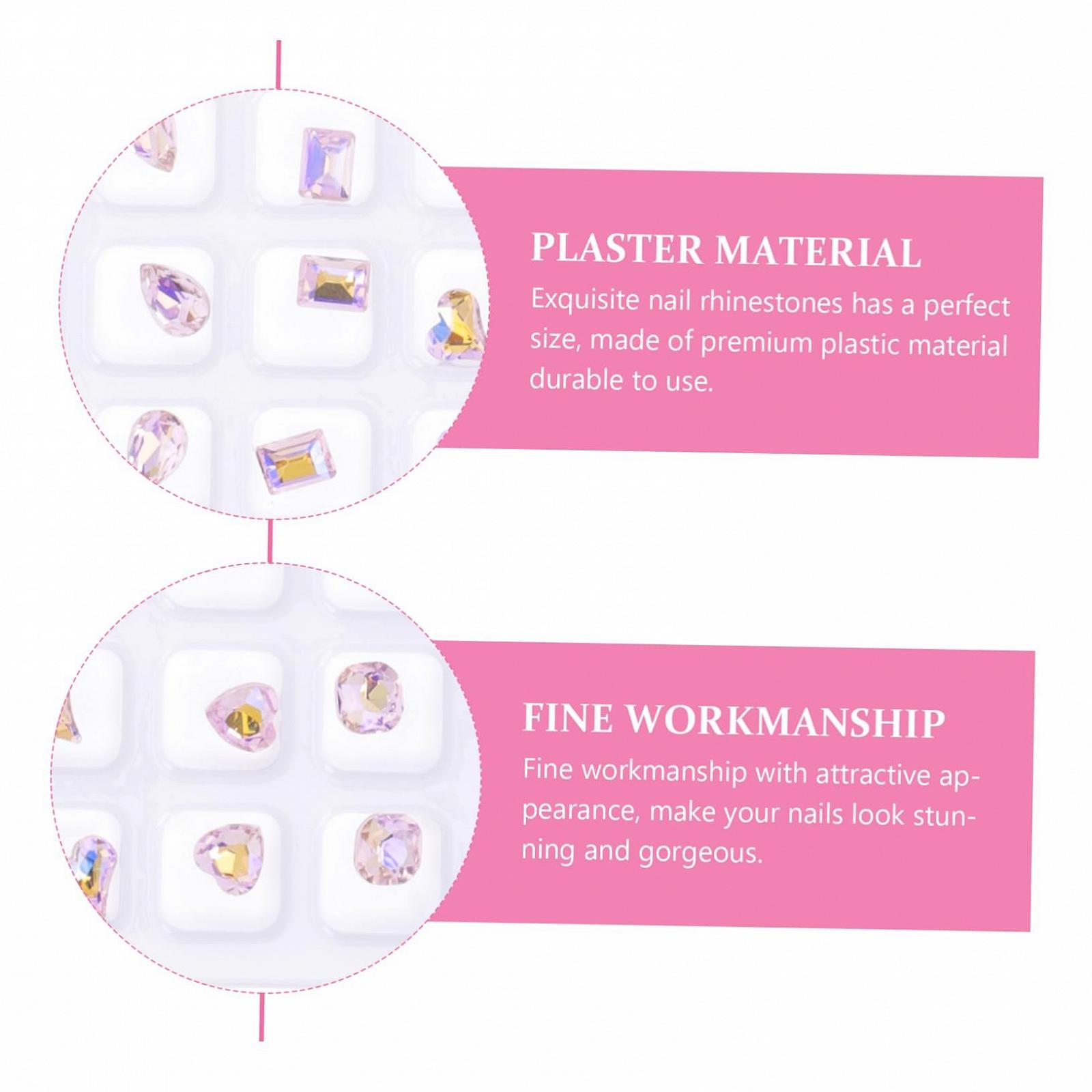 Стразы FRCOLOR Плоские для ногтей 160 штук Прозрачный Класс, фото №5