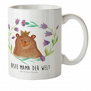 Детская Кружка Mr. & Mrs. Panda Медведь Королева Подарок Маме Пластиковая Посуда Дорожная Кружка Любимый Человек Детская Кружка Лучшая Мама - Фото 1