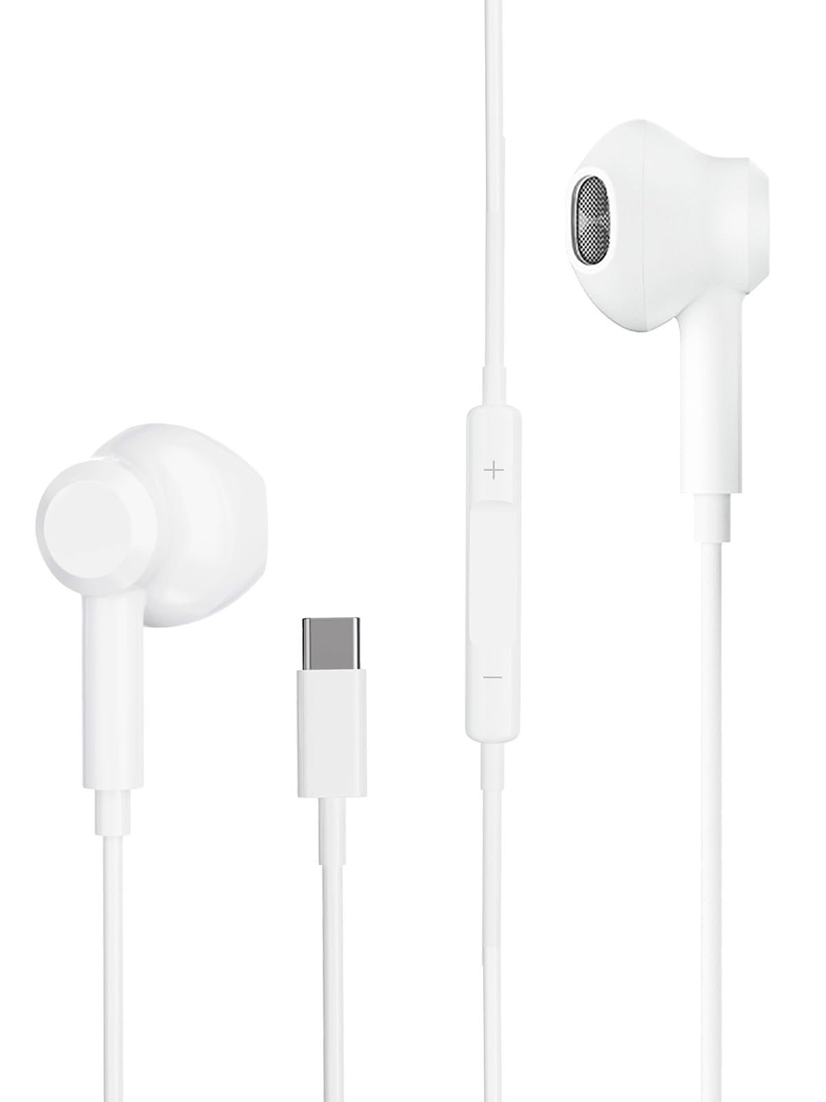 Наушники Type C с микрофоном и регулировкой громкости USB C Вкладыши с кабелем для iPad Pro 2022, iPad Air 5/4/Mini 6, Pixel 7, фото №1