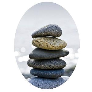 Наклейка на кришку унітазу Stones 30 x 40 см - Фото 1