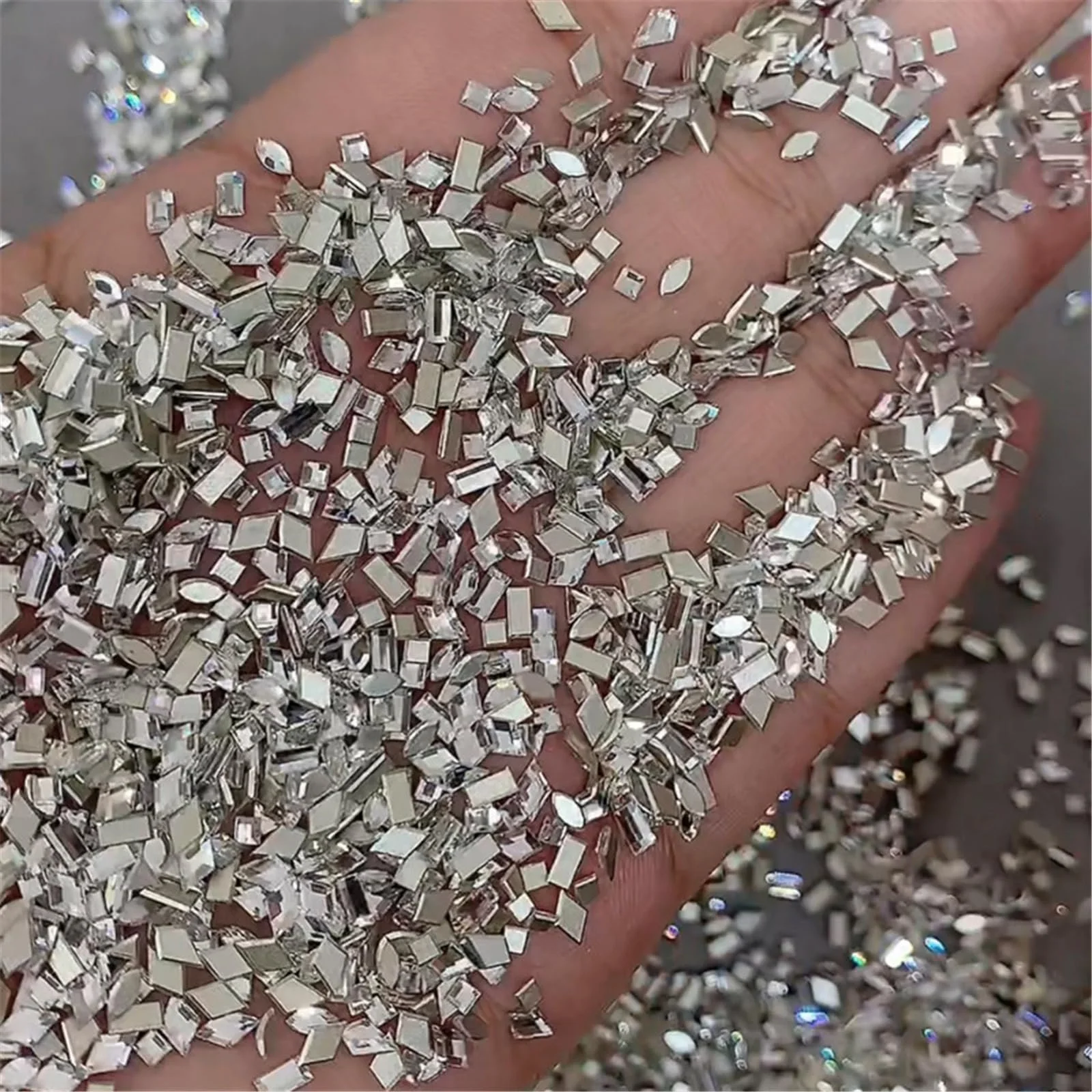 Стразы 100 шт. Декоративные аксессуары для ногтей Простые в установке и удалении, фото №8