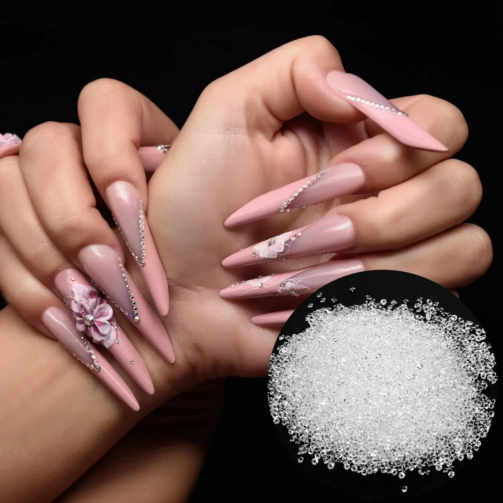 Украшения для ногтей Стеклянные украшения для маникюра и праздничных мероприятий, 5 шт, фото №2