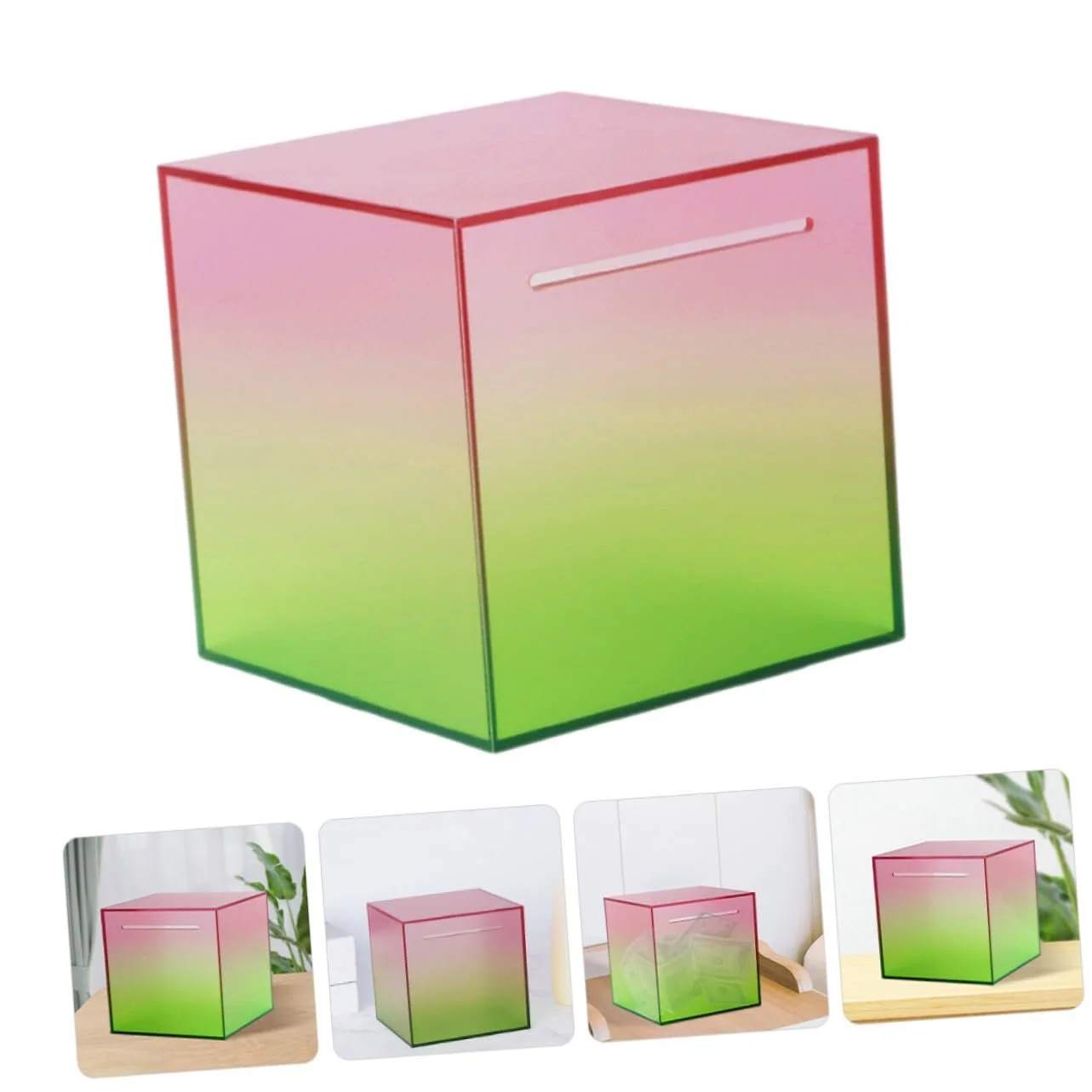 Скарбничка Acryl Прозора Акрилова Компактна з малим отвором, фото №8