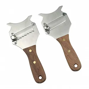 Слайсер для трюфелів GuDoQi, Набір 2 шт., Терка для шоколаду, Регульовані хвилясті та прямі леза - Фото 1