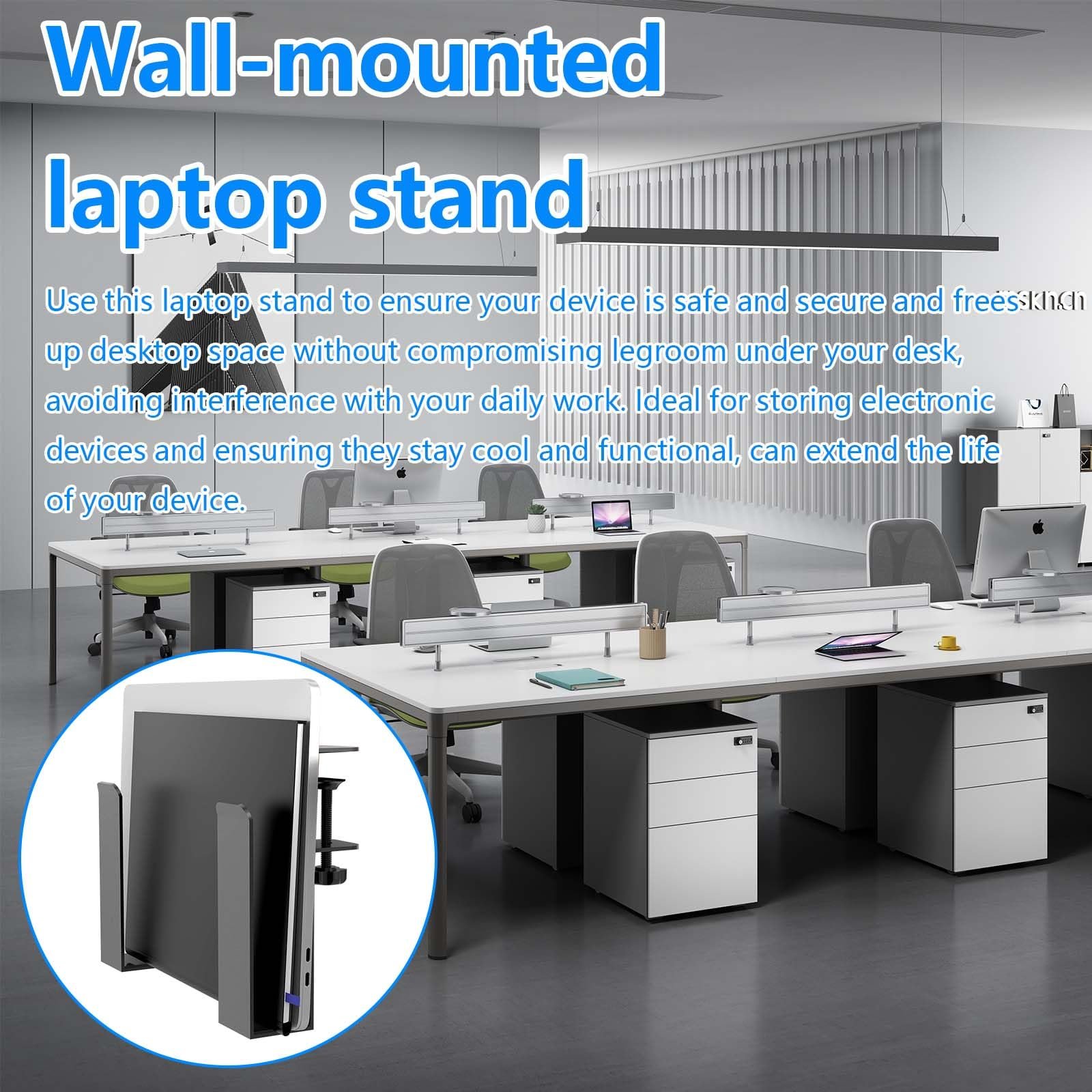 Держатель для ноутбука подвесной (2 шт.) Регулируемый для стола для офиса и дома, фото №5 Держатель для ноутбука подвесной (2 шт.) Регулируемый для стола для офиса и дома, фото №5