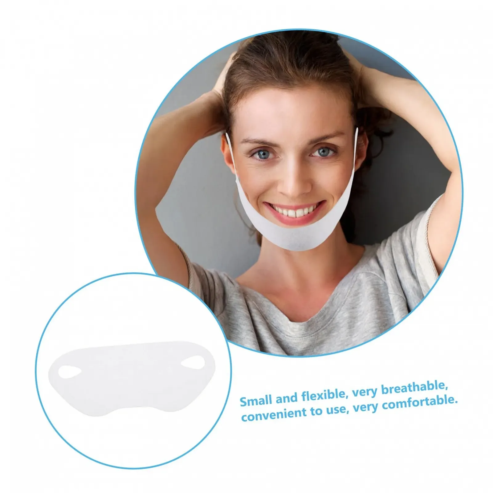 Маска для обличчя Еластична бавовняна для ліфтингу обличчя, 20 шт, фото №7 Маска для обличчя Еластична бавовняна для ліфтингу обличчя, 20 шт, фото №7