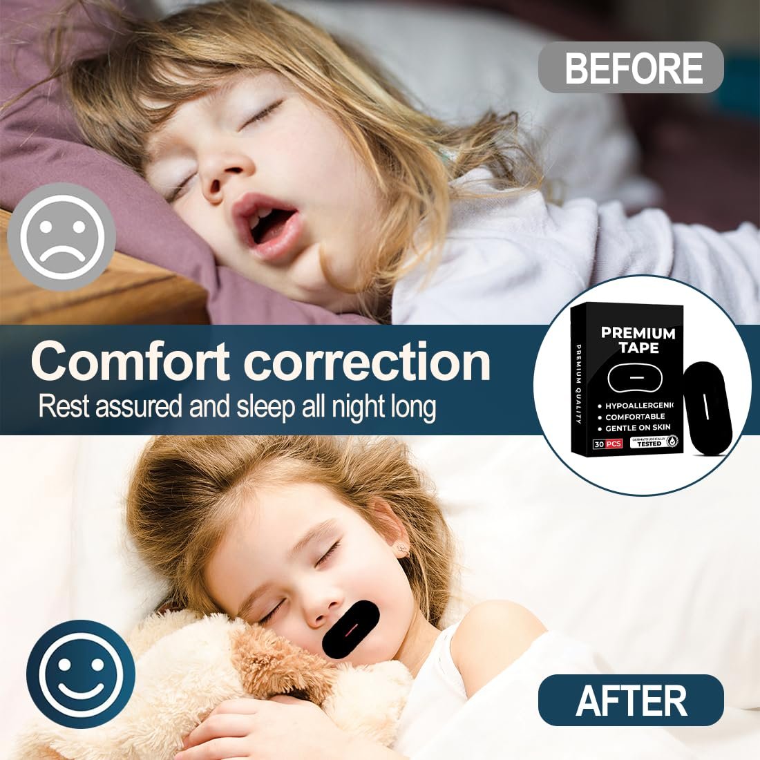 Смужки для рота (60 шт. в упаковці) для сну, для рота проти хропіння, фото №5