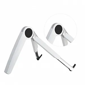 Подставка для ноутбука алюминиевая складная треугольная регулируемая стабильная держатель для планшета для офиса дома путешествий экономии места прочная для работы и просмотра видео - Фото 1