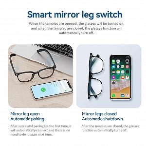 Розумні окуляри з AI-перекладом, у реальному часі, Bluetooth 5.3 з 118 мовами, Відкритий AI ціна на synthetic.ua - Фото 1 Розумні окуляри з AI-перекладом, у реальному часі, Bluetooth 5.3 з 118 мовами, Відкритий AI synthetic.ua - Фото 1