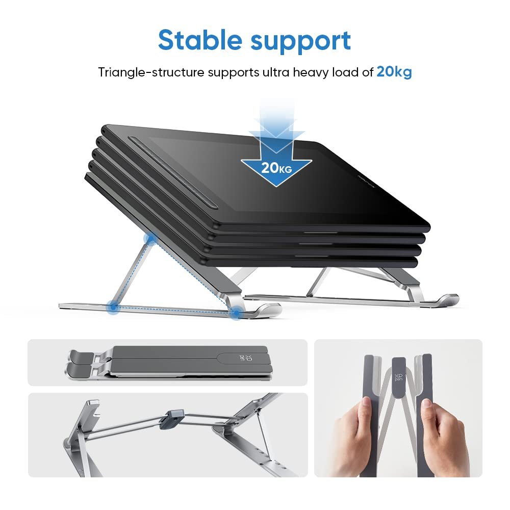 Підставка для столу XP-Pen, портативна підставка-тримач з 6 регульованими кутами нахилу, ергономічна, сумісна з 12"-16" графічними планшетами/дисплеями, ноутбуками, фото №4 Підставка для столу XP-Pen, портативна підставка-тримач з 6 регульованими кутами нахилу, ергономічна, сумісна з 12"-16" графічними планшетами/дисплеями, ноутбуками, фото №4