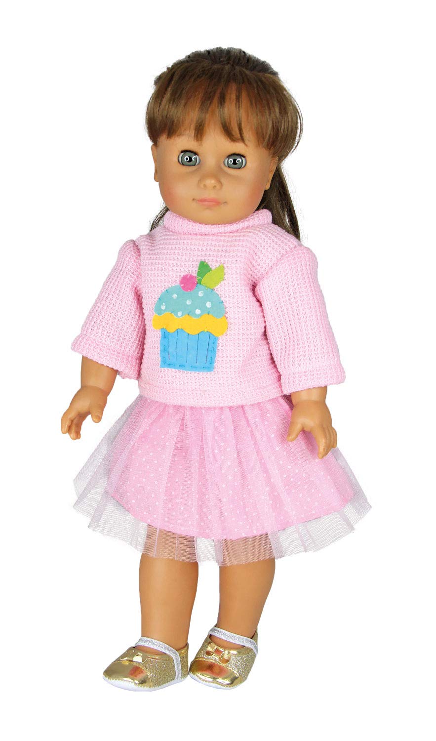 Одяг для ляльок Heless 1050 2 предмети светр і фатинова спідниця 28-35 см синій рожевий, фото №5