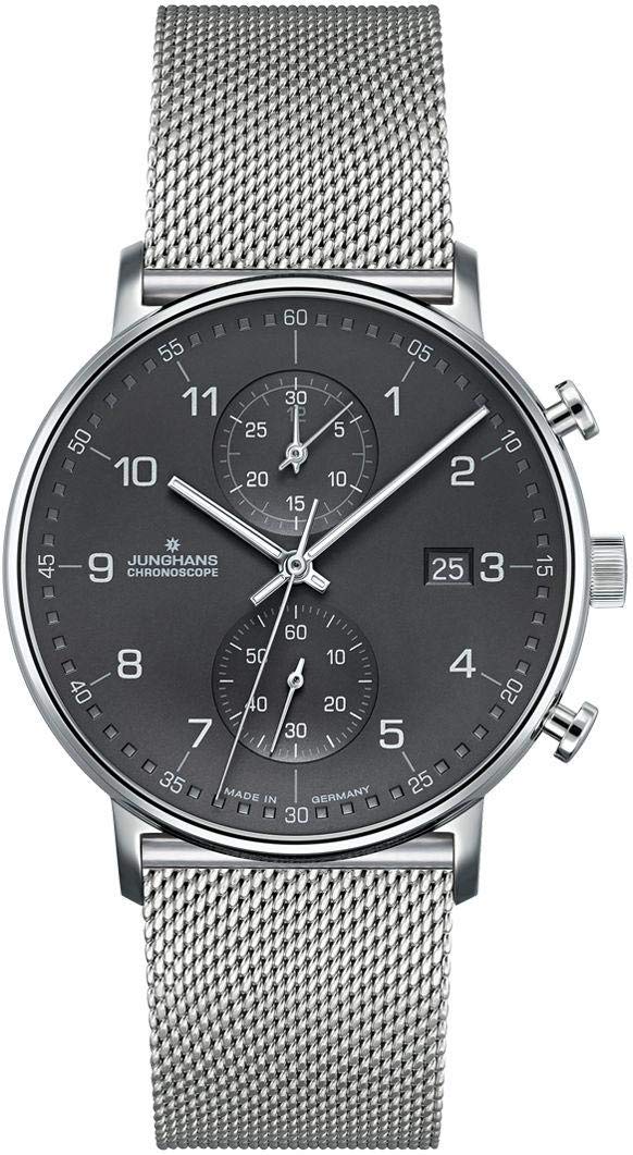 Мужские часы JUNGHANS Chronoscope Form C 41/4877.44, серебристый, Классические, фото №1