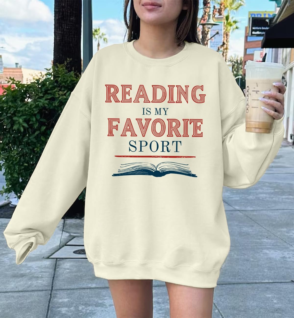 Свитшот Reading Is My Favorite Sport Унисекс, фото №2