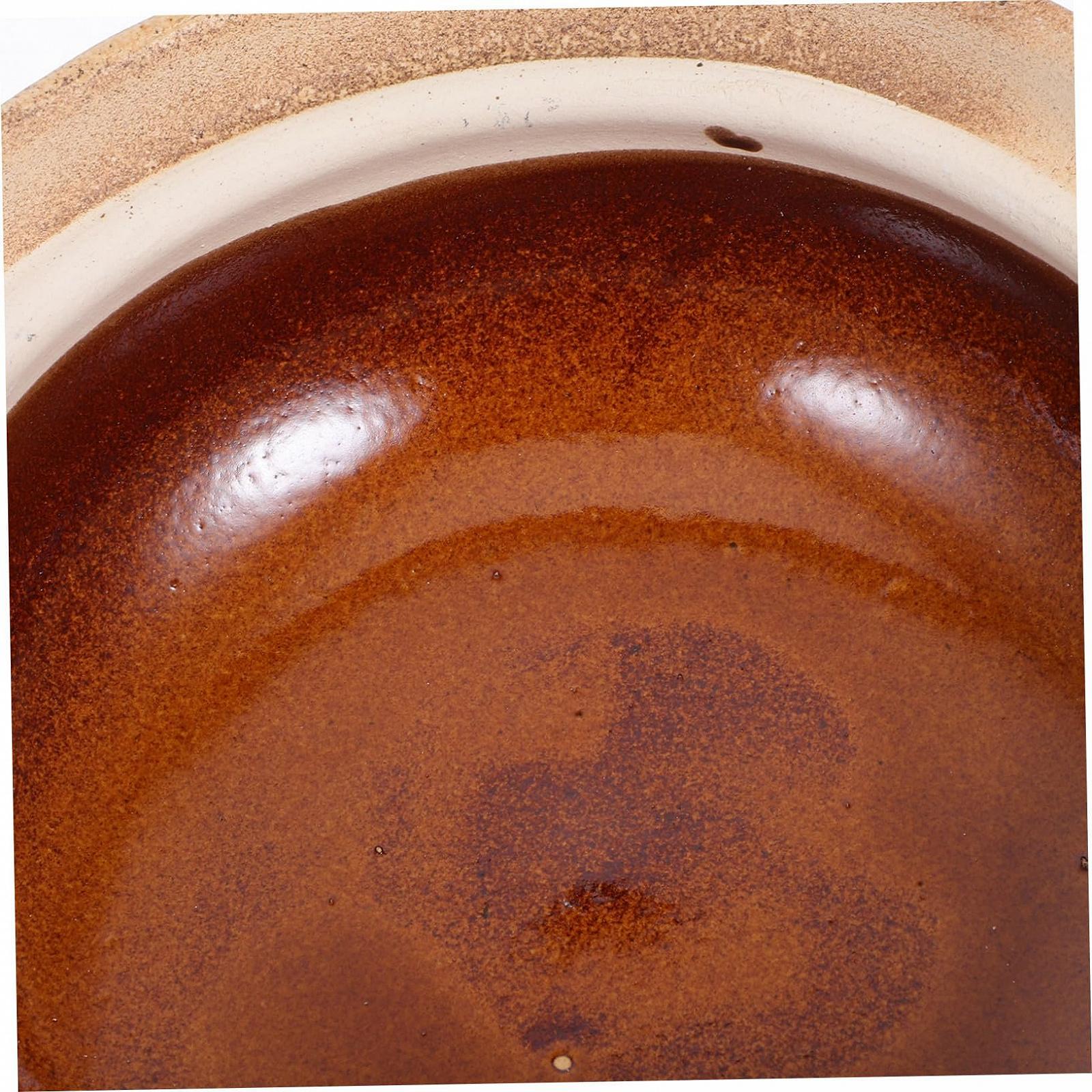 Глиняний горщик Toyvian традиційний китайський керамічний з однією ручкою та залізним дротом, фото №3