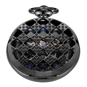 Класичний чоловічий механічний кишеньковий годинник, римські цифрові стрілки - Фото 1