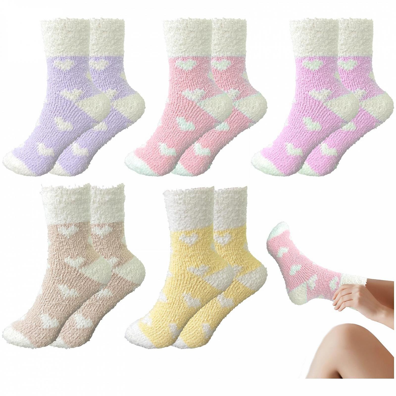 Носки Пушистые Женские 39-42, Теплые Зимние Носки - 5 пар, фото №1