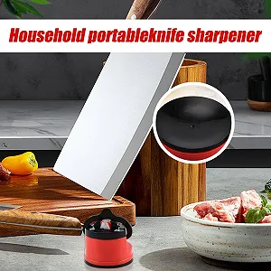 Точило для ножів та кухонних ножиць на вакуумній присосці для риболовлі, полювання, саду та кемпінгу synthetic.ua - Фото 1