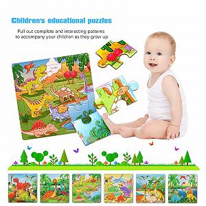 Набір дитячих пазлів Dinosaur 3 рівні складності 9, 16, 20 елементів ціна на synthetic.ua - Фото 1 Набір дитячих пазлів Dinosaur 3 рівні складності 9, 16, 20 елементів synthetic.ua - Фото 1