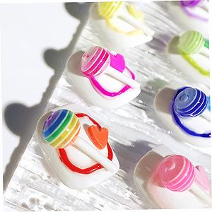 Подвески для ногтей FOMIYES Леденец, 100 штук synthetic.ua - Фото 1