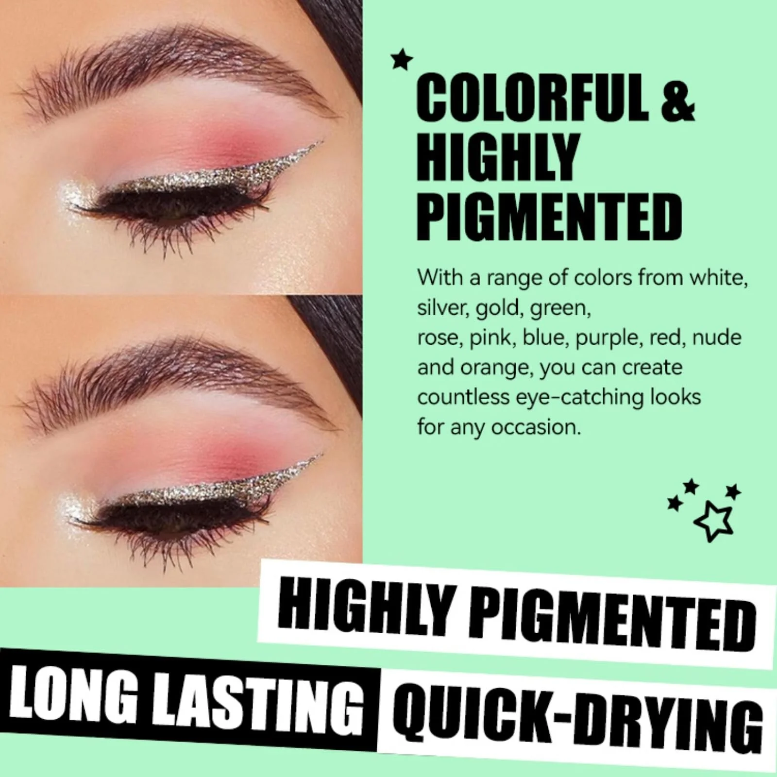 Підводка для очей Рідка Блиск, Набір з, фото №4