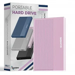 Купить Внешний жесткий диск SUHSAI 1TB USB 3.0 Розовый - Фото 1 Внешний жесткий диск SUHSAI 1TB USB 3.0 Розовый - Фото 1