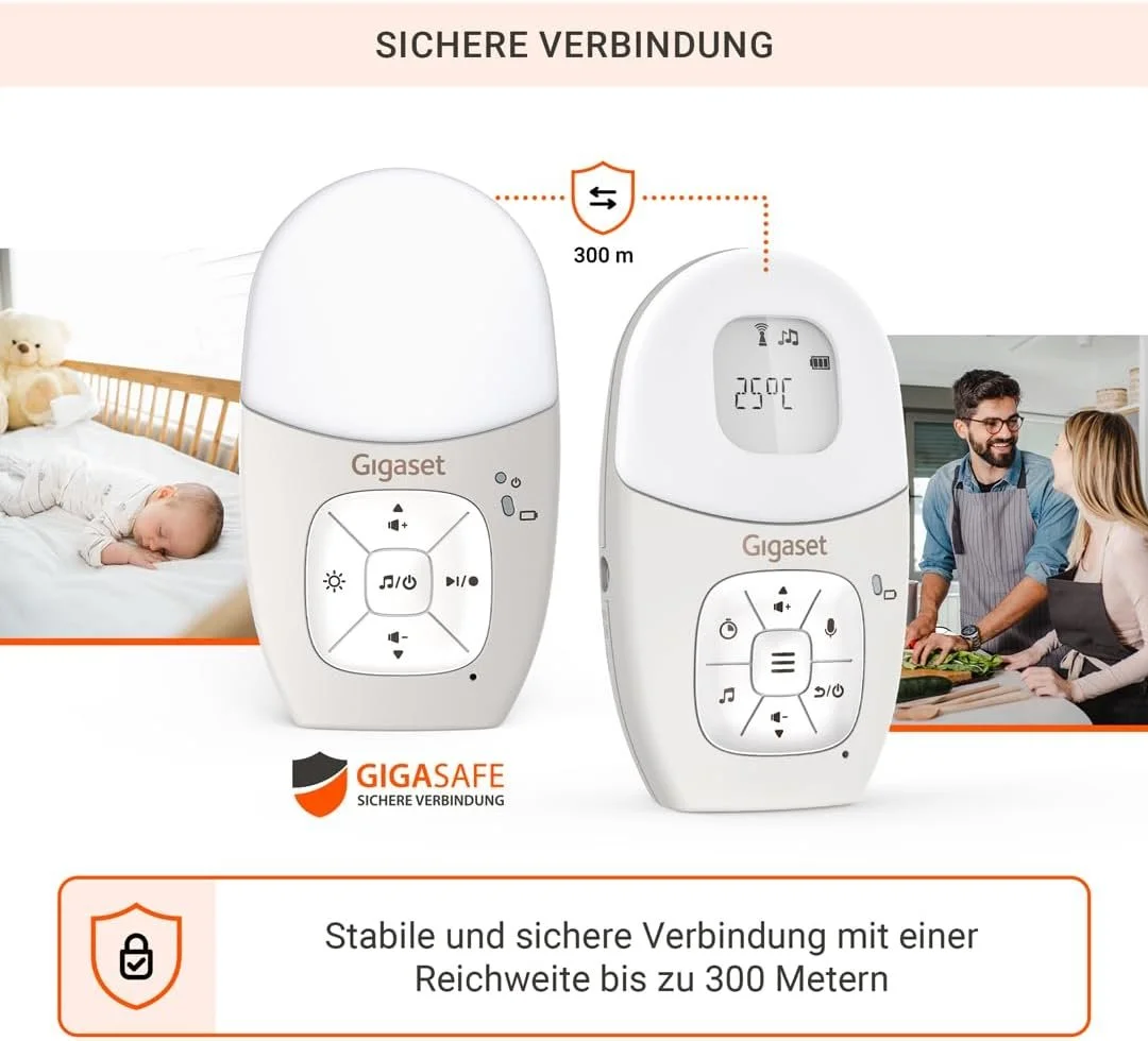Аудио няня Gigaset Baby 100 Audio Eco DECT, фото №2 Аудио няня Gigaset Baby 100 Audio Eco DECT, фото №2