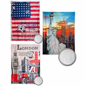 Покривало CelinaTex Quinta, 150 x 200 см, принт USA червоний, мікрофібра, вигляд овчини synthetic.ua - Фото 1