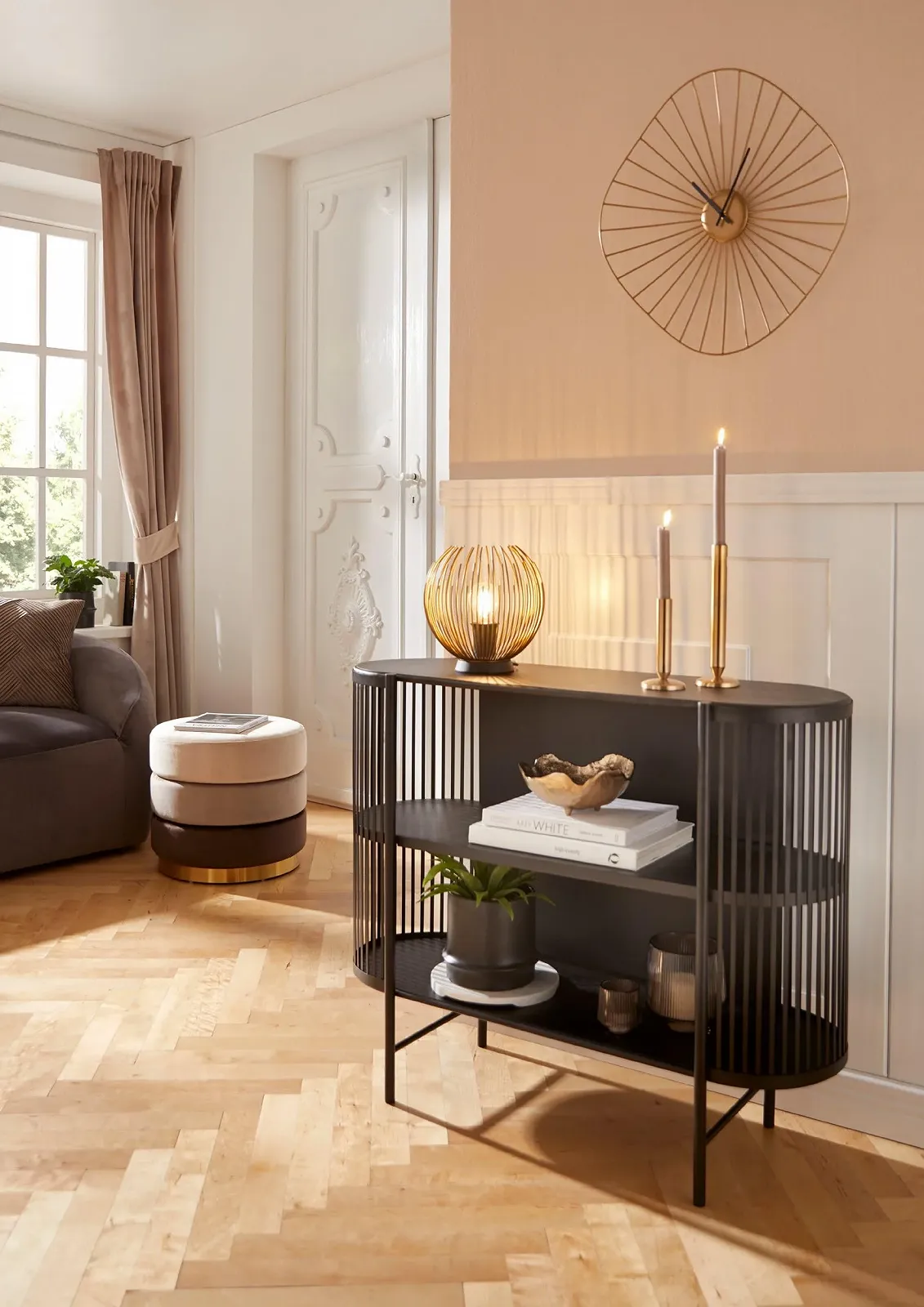 Настільна лампа EGLO Venezuela дротяна металева E27 Золотисто-чорна, фото №4