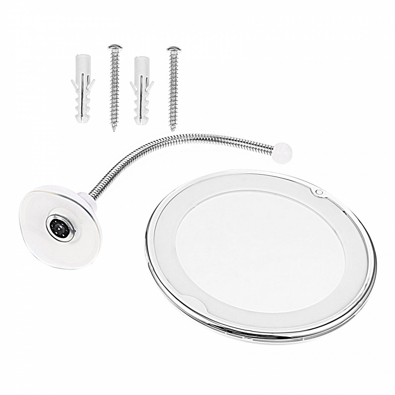 Зеркало Angoily LED с присоской с увеличительным стеклом пластик, фото №1 Зеркало Angoily LED с присоской с увеличительным стеклом пластик, фото №1