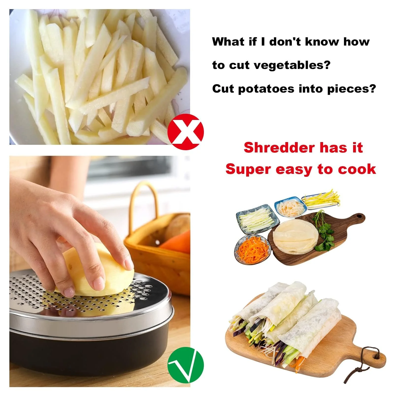 Терка для сиру з контейнером Berglander, для овочів з нержавіючої сталі, подвійна, фото №4