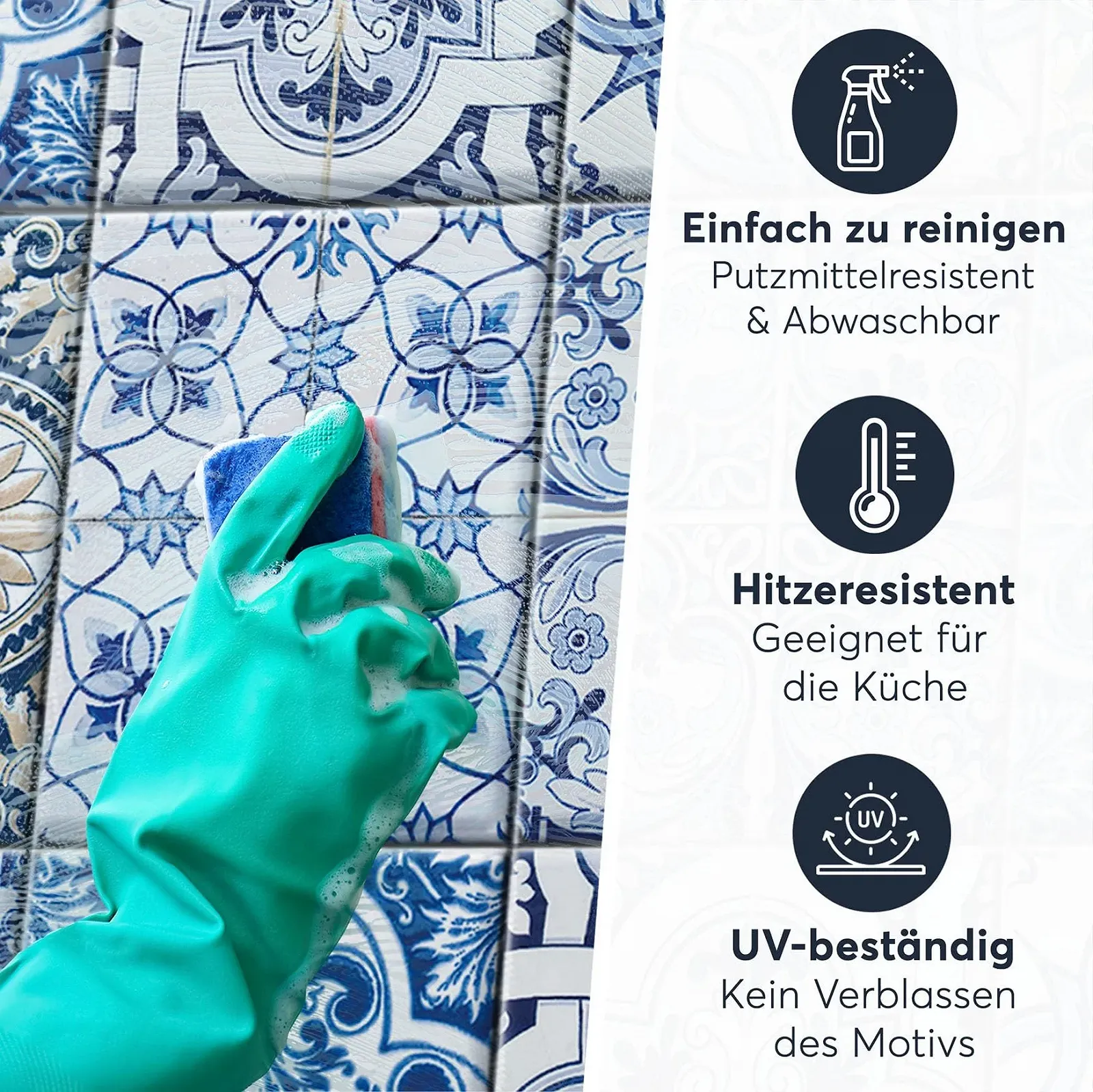 Наклейки на плитку creatisto Classic 9 шт., фото №6