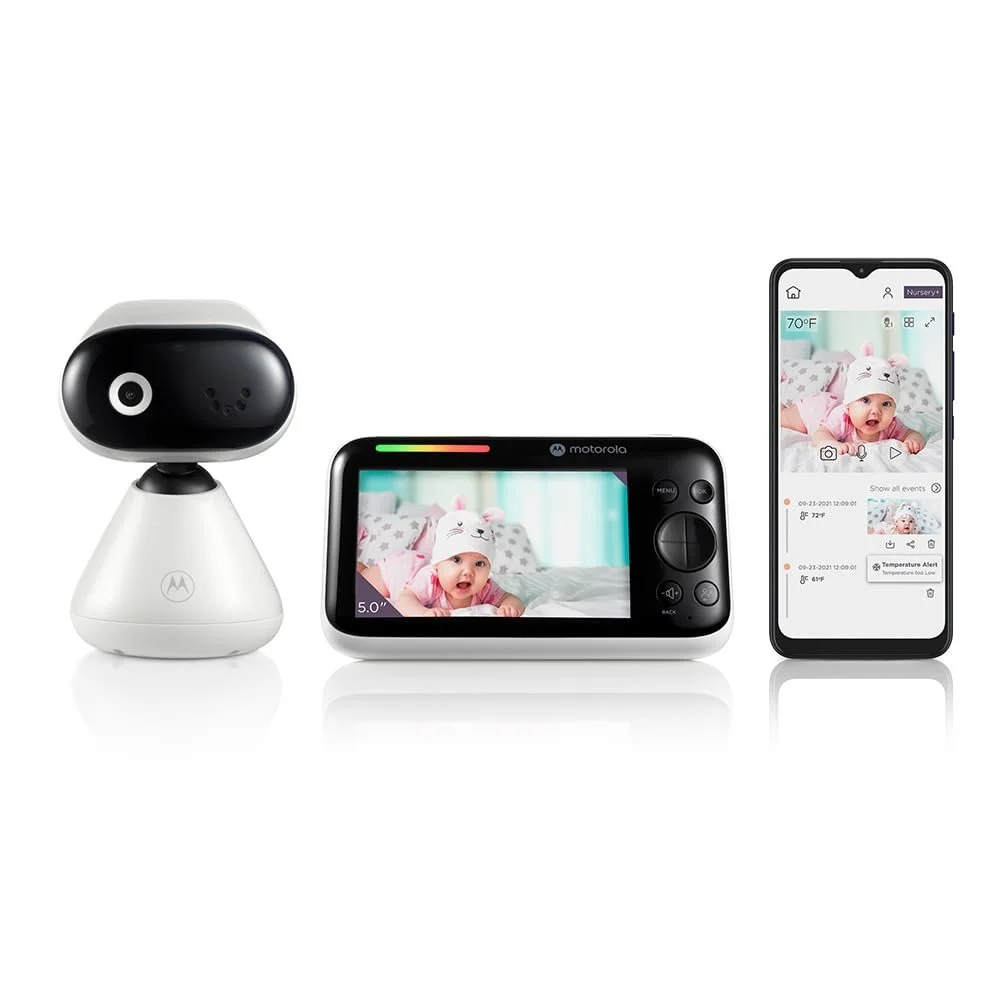 Відеоняня Motorola Nursery PIP1500 Connect 5.0" WiFi Нічне бачення Full HD 1080p, фото №1