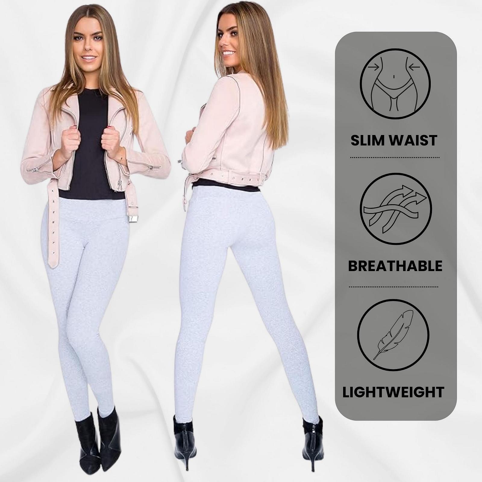 FUTURO FASHION LWPP28 Женские Теплые Зимние Осенние Полной Длины С Высокой Талией Хлопковые  с Флисовой Подкладкой 2 шт, фото №4