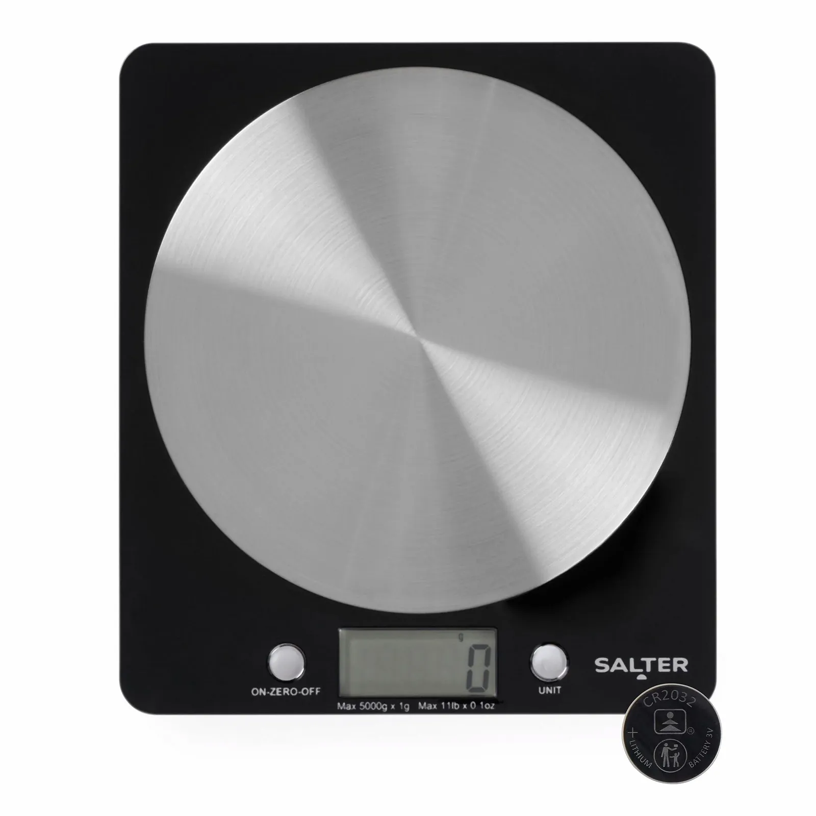 Кухонні ваги Salter Digital 5000 г Чорні, фото №1 Кухонні ваги Salter Digital 5000 г Чорні, фото №1