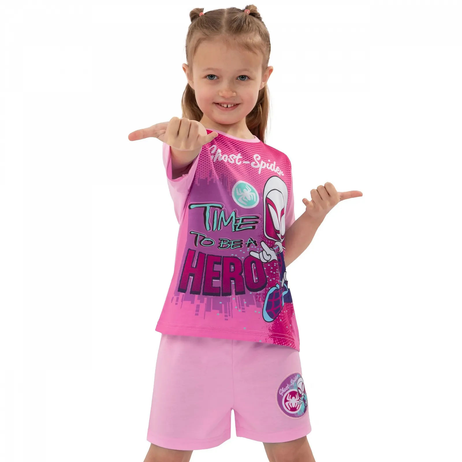 Піжама Marvel Spidey and His Amazing Friends Ghost Spider для дівчат, фото №7 Піжама Marvel Spidey and His Amazing Friends Ghost Spider для дівчат, фото №7