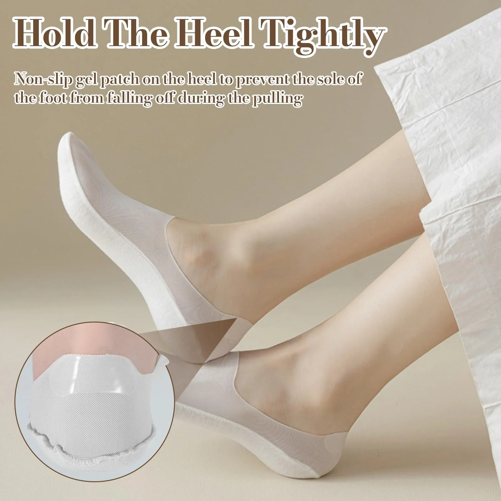 Жіночі шкарпетки-слідки Ультра Невидимі, 6 пар, фото №4