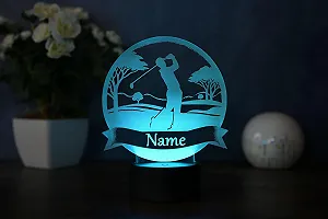 Настольная светодиодная лампа Персонализированный гольфист LED Creative с гравировкой имени synthetic.ua - Фото 1
