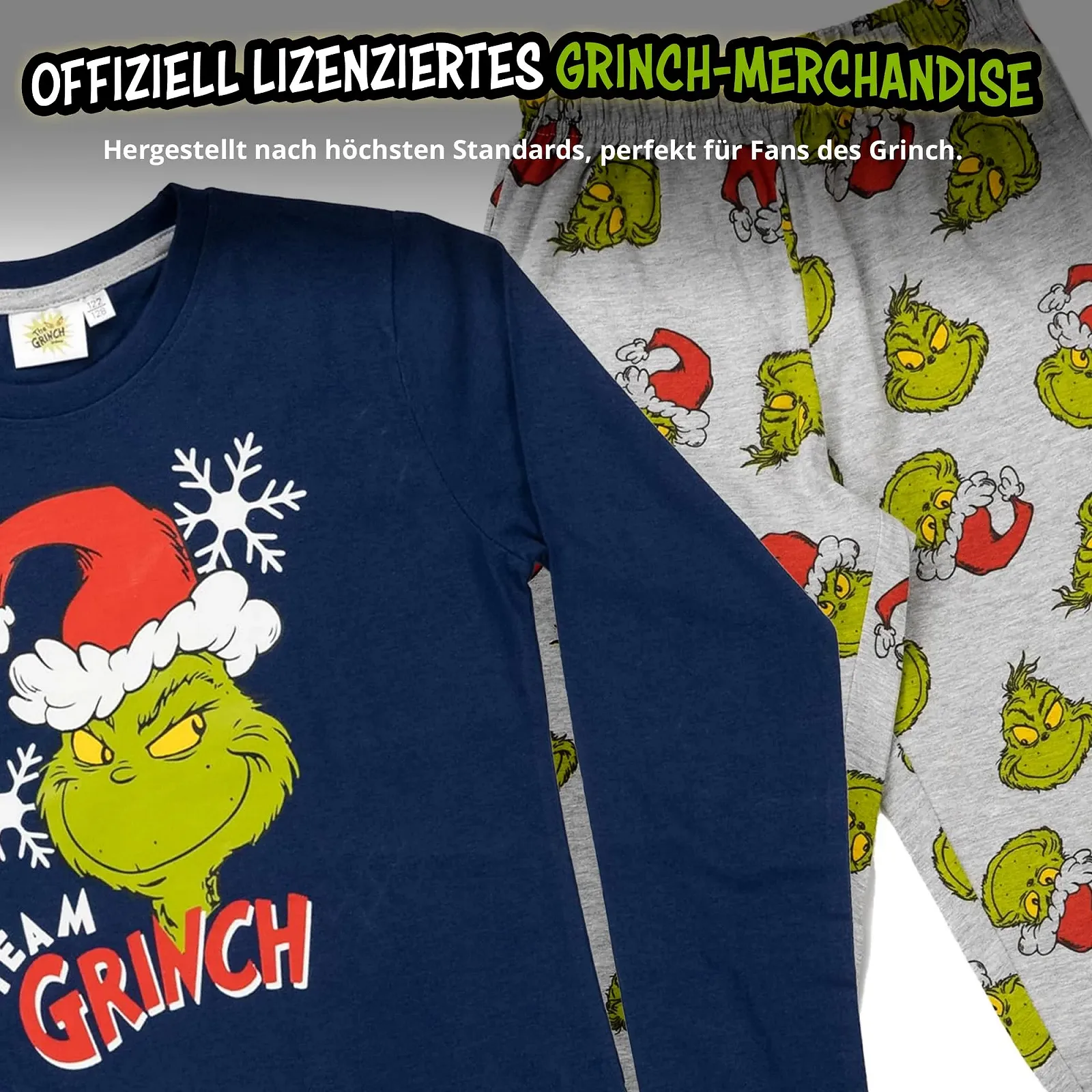 Пижама United Labels Grinch для мальчиков Синий Серый, фото №6