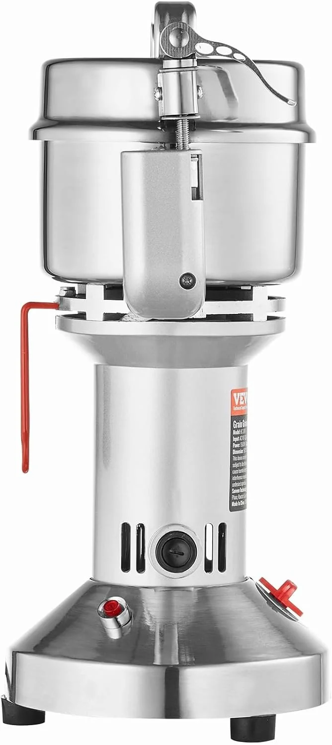 Універсальний електричний млин VEVOR HC-HC-300 / 1500W / 300 г / Нержавіюча сталь / Для сухих інгредієнтів / Срібний, фото №3 Універсальний електричний млин VEVOR HC-HC-300 / 1500W / 300 г / Нержавіюча сталь / Для сухих інгредієнтів / Срібний, фото №3