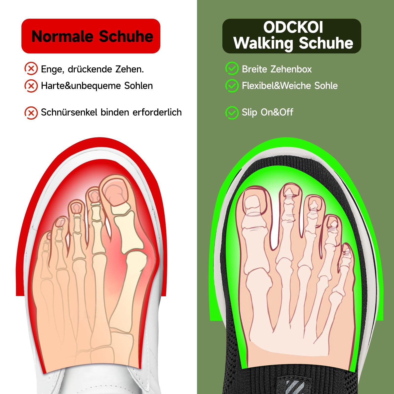 Чоловічі Сліпони Кросівки ODCKOI Сітчасті Дихаючі Зручні Спортивні Легкі, фото №4