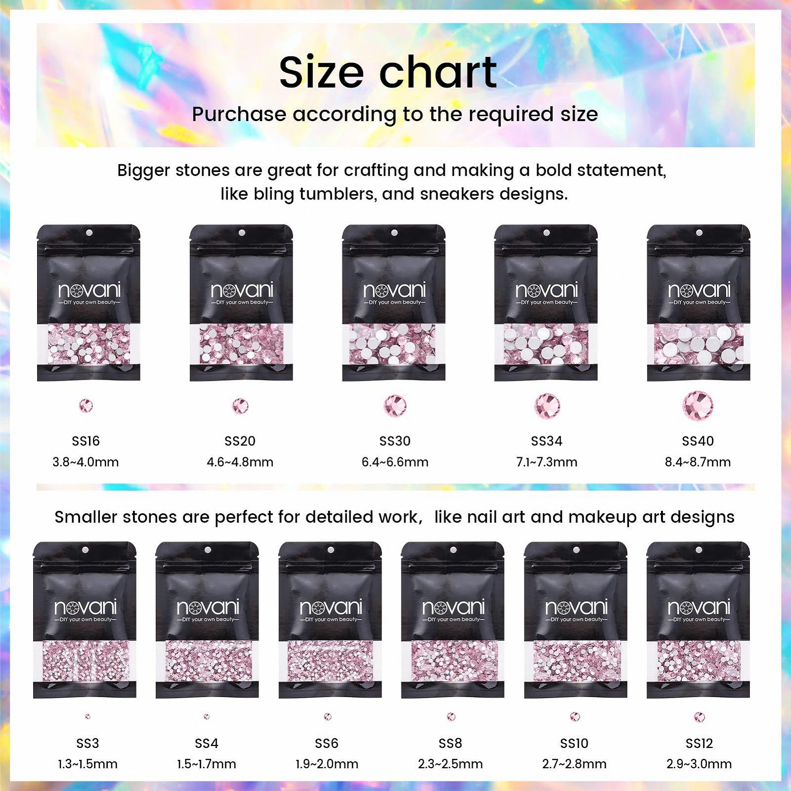 Стрази Novani SS20 Скло Стрази з пласким дном для DIY сумок та прикраси взуття SS20, Рожевий, фото №5 Стрази Novani SS20 Скло Стрази з пласким дном для DIY сумок та прикраси взуття SS20, Рожевий, фото №5