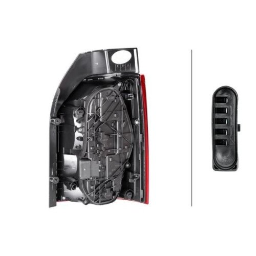 Задний фонарь HELLA 2SK 012 336-071 для VW, левый, для автомобилей с задней дверью, фото №2