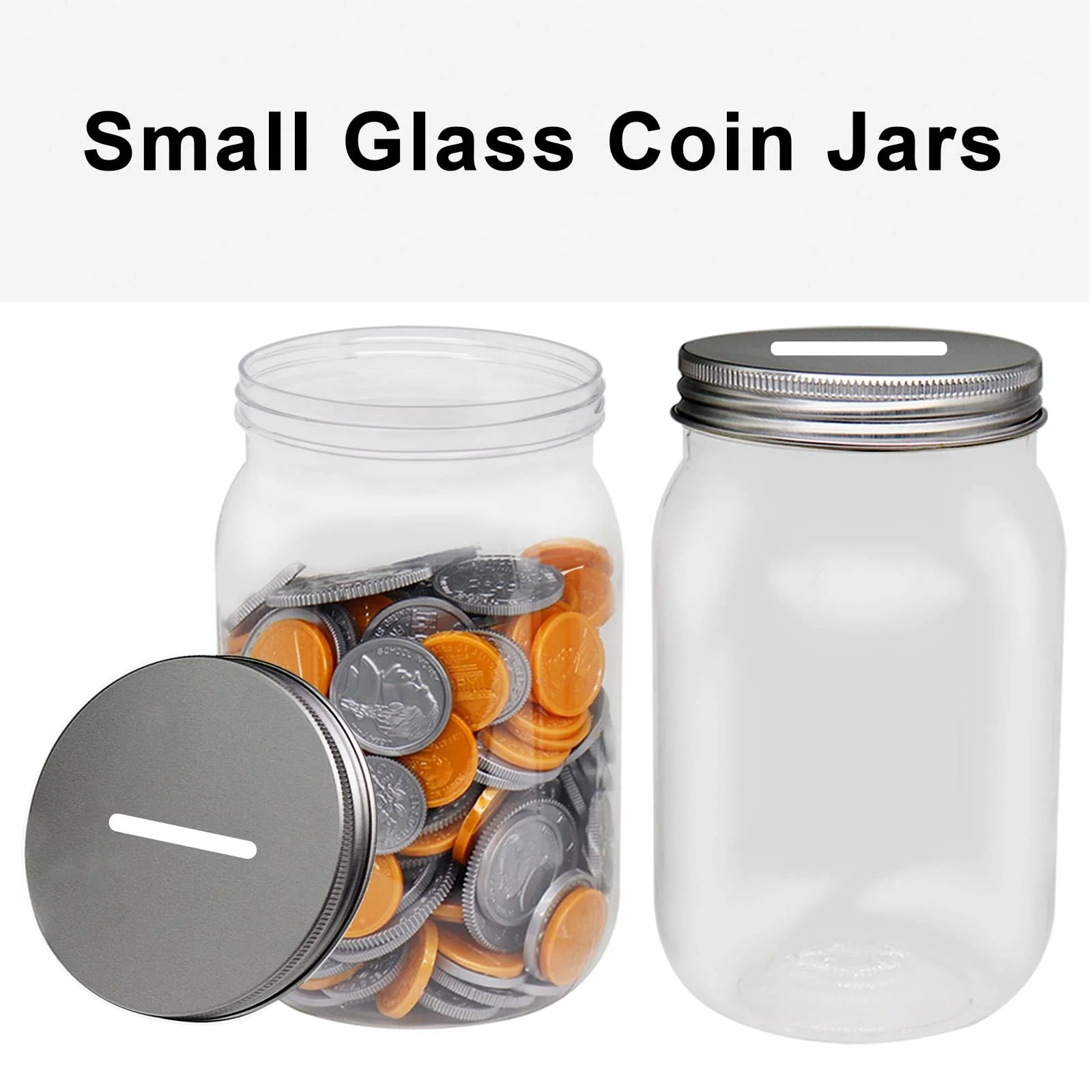 Скарбнички пластикові прозорі набір 4 шт, фото №6