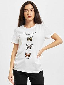Футболка ONLKITA LIFE REG BUTTERFLY BOX JRS 15235745-Bright -Print: EMBRACE ONLY Білий S - Фото 1