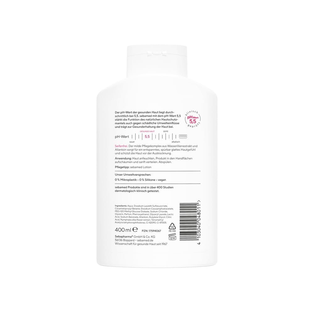 Гель для душа Sebamed Wellness Shower для чувствительной кожи 400 ml, фото №2
