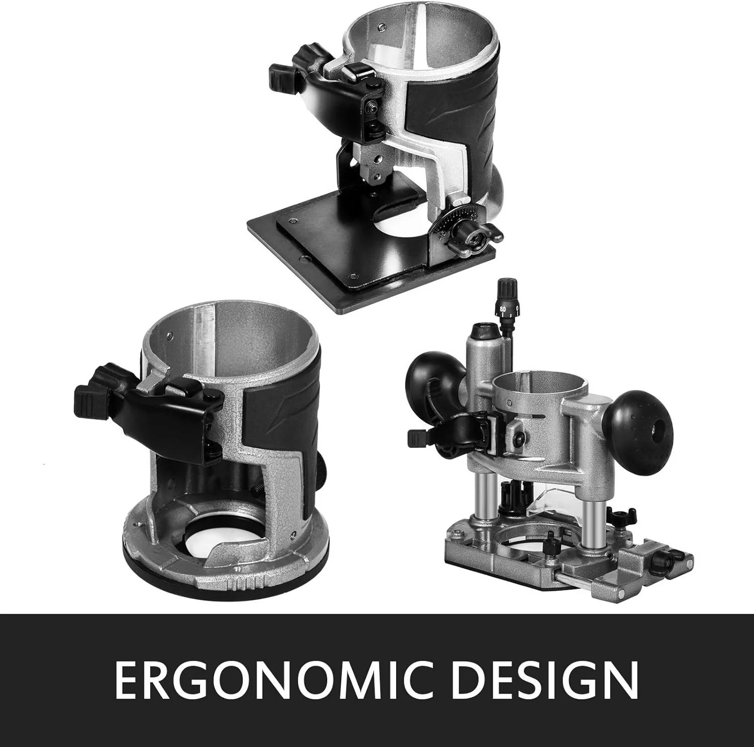 Одноручный фрезер VEVOR VV-3B-220V 800 Вт Grey, фото №6 Одноручный фрезер VEVOR VV-3B-220V 800 Вт Grey, фото №6