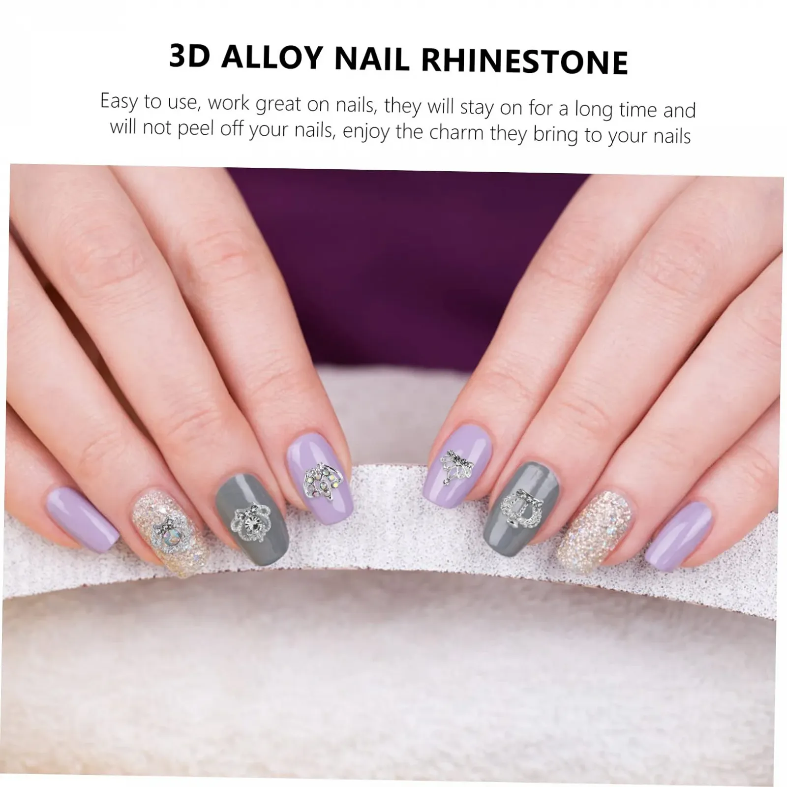 Украшения для ногтей Металл Корона 100 шт., фото №7