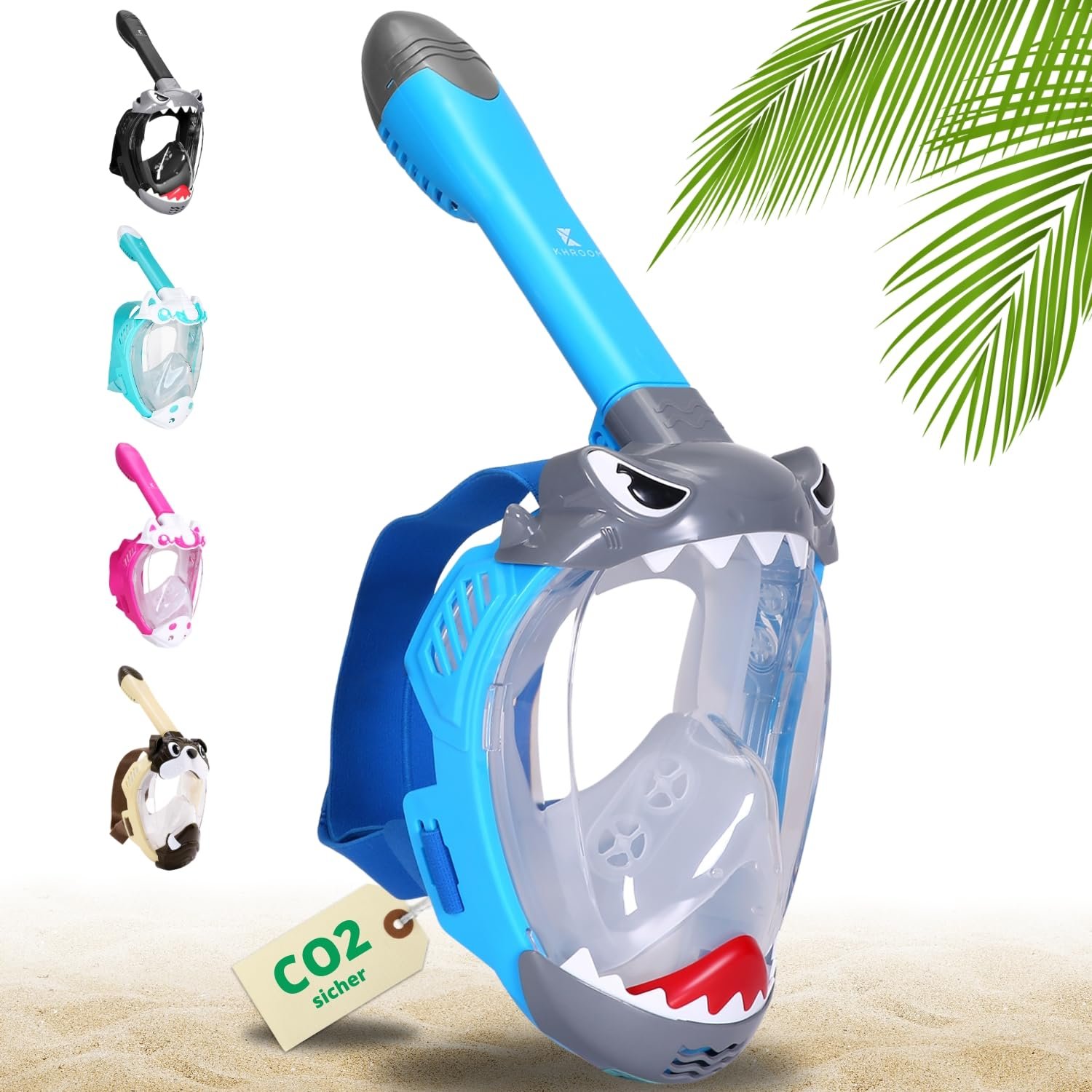Маска для снорклинга Khroom CO2 Safe Seaview Unicorn для детей от 3 лет, фото №1