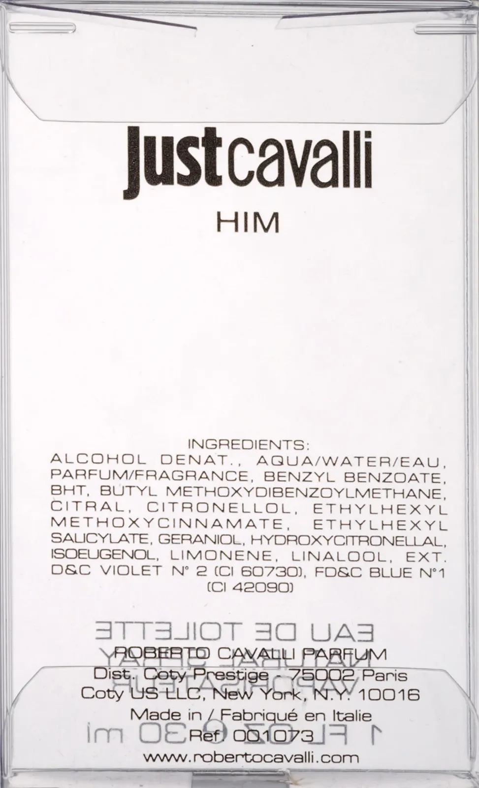 Туалетна вода Roberto Cavalli Just Him 30 мл, фото №3